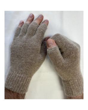 Mitaine 5 Doigts Laine Mixte taupe