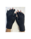 Mitaine 5 Doigts Laine Mixte Noir