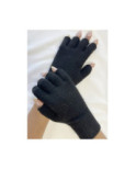 Mitaine 5 Doigts Laine Mixte Noir