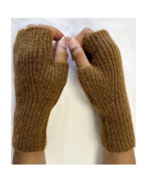 Mitaines manchons Alpaga Brun