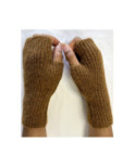 Mitaines manchons Alpaga Brun