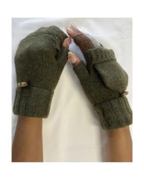  Mitaines-5-Doigts-rabats-pouce-ouvert-kaki-rabat-moufles