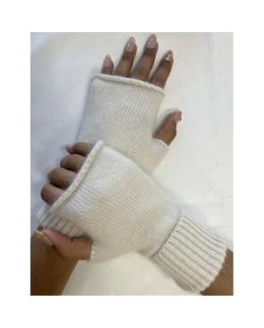 Mitaines-tubes-laine-angora-IVOIRE