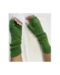 Mitaines tube  Laine et cachemire Vert