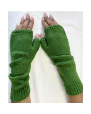 Mitaines tube  Laine et cachemire Vert