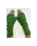 Mitaines tube  Laine et cachemire Vert