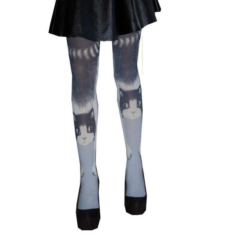 Collants les p'tits Caprices chats gris