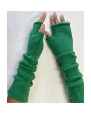 Mitaines-tubes-laine-cotes-VERT