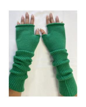  Mitaines-tubes-laine-cotes-VERT-détail