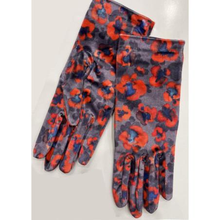 Gants-Les-Petits-Caprices-Papaverro-coquelicot-Rouge