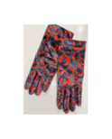 Gants Velours imprimé Papaverro Coquelicot