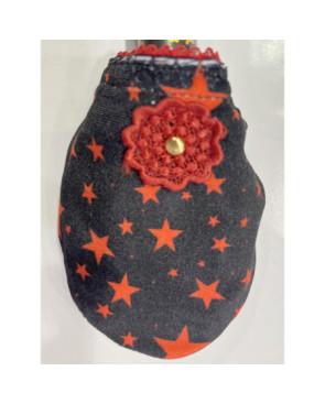 Chaussons-Les-Petits-Caprices-rouge-Stars-rouge