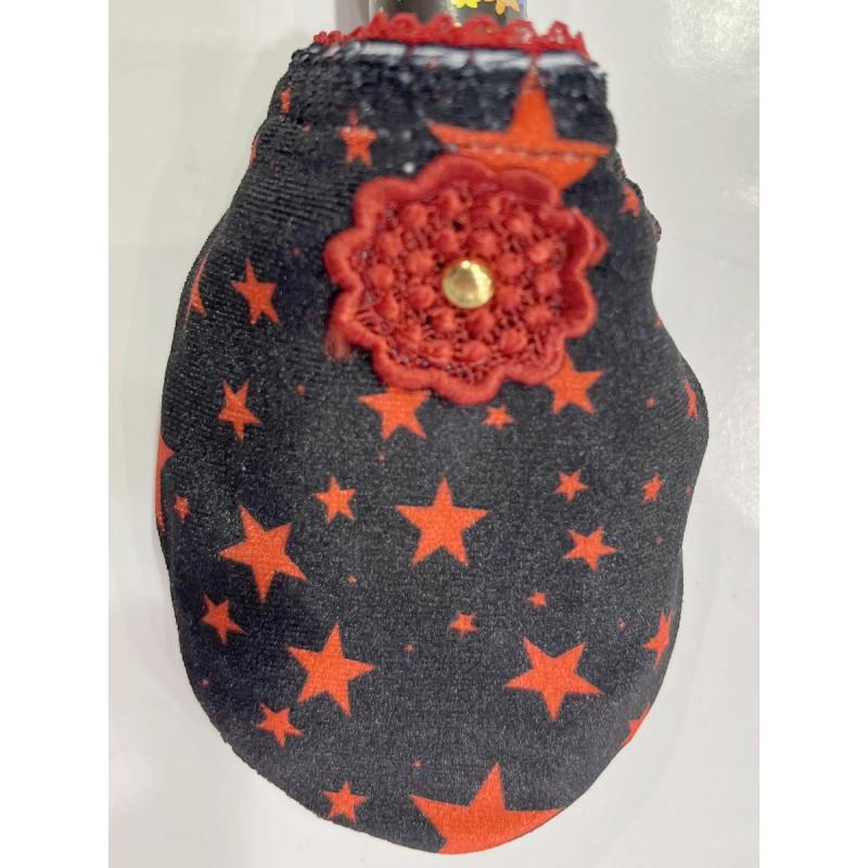 Chaussons Caprices Imprimés velours Stars Red