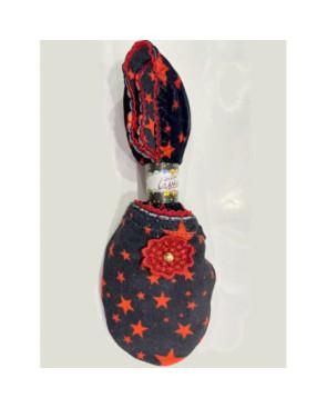 Chaussons Caprices Imprimés velours Stars Red