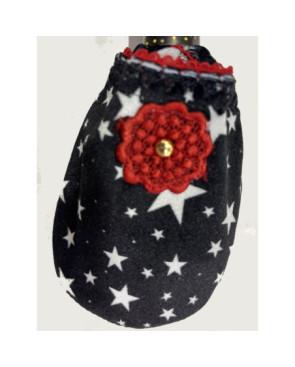 Chaussons-Les-Petits-Caprices-Stars-rouge-détail