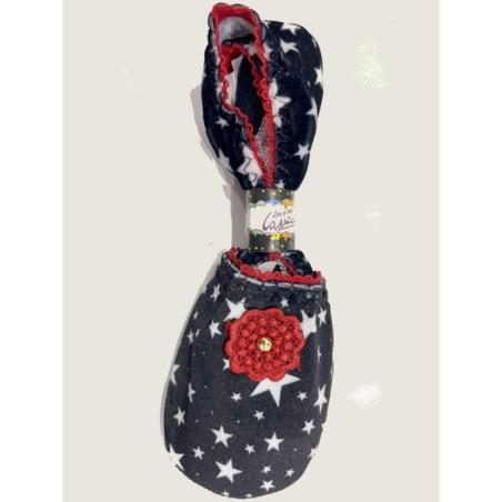 Chaussons Caprices Imprimés velours Stars Blanches