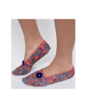 Chaussons Caprices Imprimés velours Papaverros Bleus