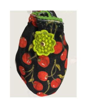 Chaussons-Les-Petits-Caprices-velours-Cherry-vert-détail