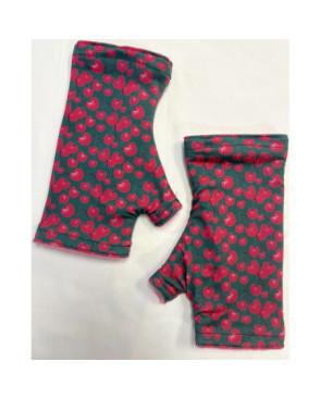 Mitaines Hiver Ginko Rose reversible Caprices