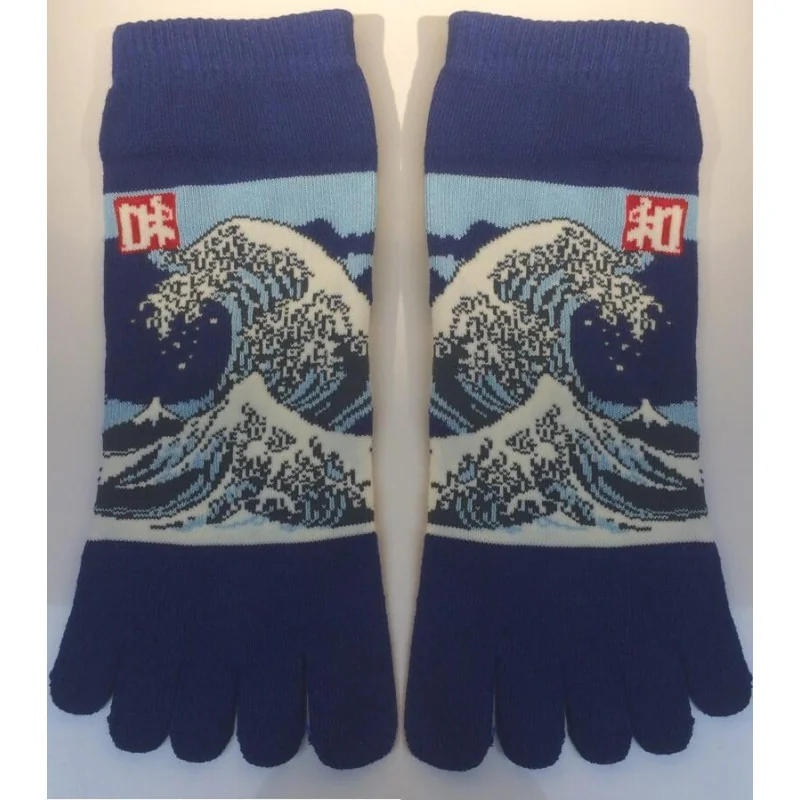 Chaussettes 5 Doigts Vagues D'Hokusai