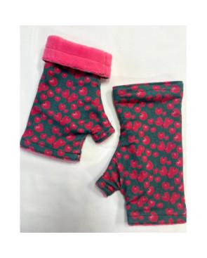 Mitaines Hiver Ginko Rose reversible Caprices
