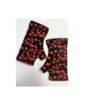 Mitaines Hiver Cerises  reversible Caprices