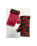 Mitaines Hiver Cerises  reversible Caprices