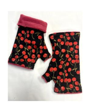 Mitaines-reversible-Lpc-Doublé-polaire-Cherry-rouge-bourgogne