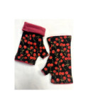 Mitaines Hiver Cerises  reversible Caprices