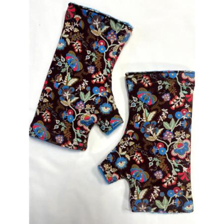 Mitaines-reversible-Lpc-Doublé-polaire-Lilaya-Brun-bleu