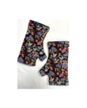 Mitaines Hiver Lilaya Bleu   reversible Caprices