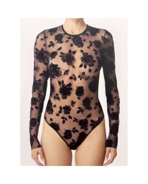 Bodyt-Pierre-Mantoux-Dentelle-fleurs-Nara-Tulle-entier-transparent
