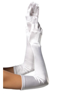 Gants longs en satin  2