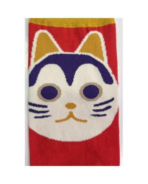 Chaussettes Chats Manga Rouge Caprices