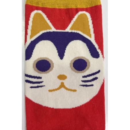 Chaussettes Chats Manga Rouge Caprices