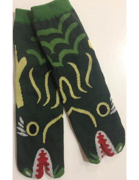 Chaussettes Tabis Dragon Vert