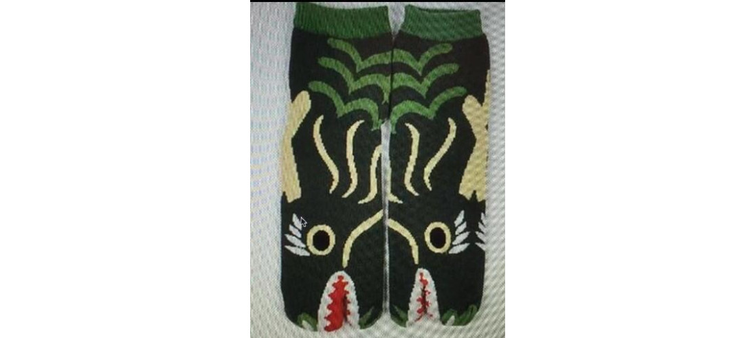 Chaussettes Tabis Dragon Vert