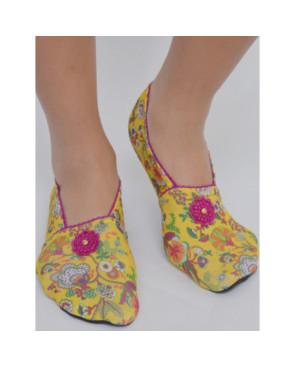 Chaussons-light-imprimé-les-petits-caprices-Lilaya-pink-face