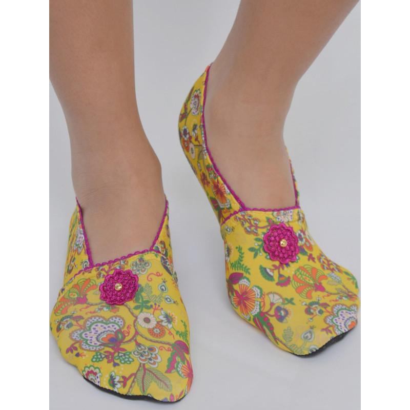 Chaussons  Les Petits Caprices Lilaya jaune