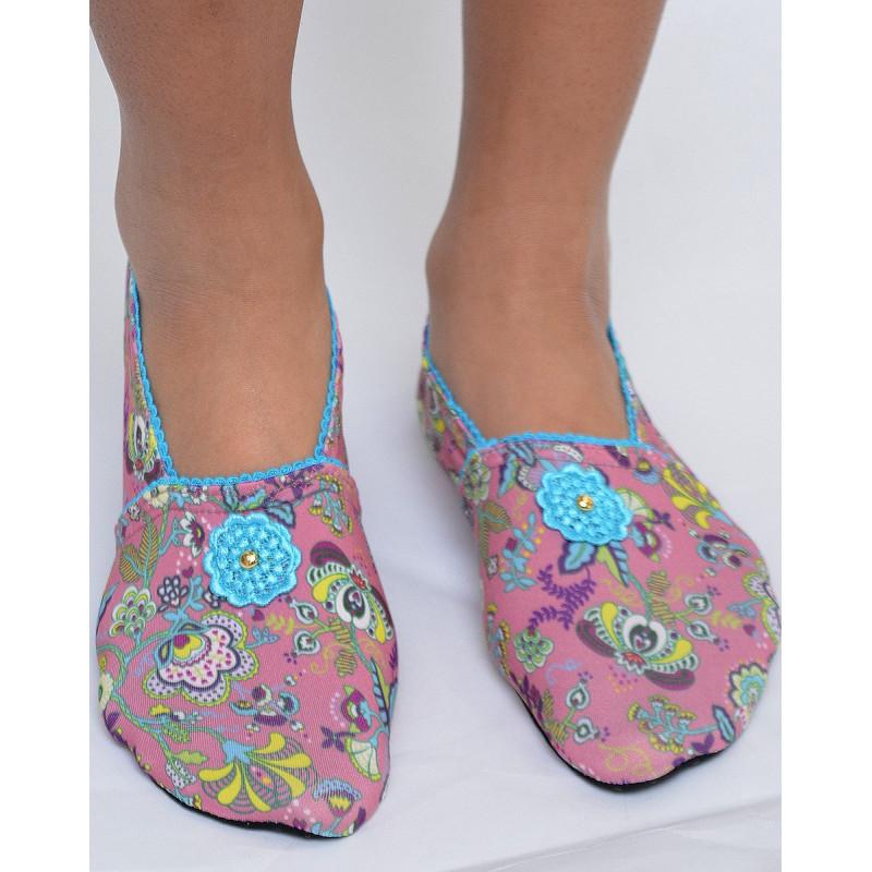 Chaussons  Les Petits Caprices Lilaya Baby Rose