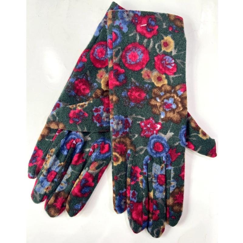 Gants polaire Ixli Verdi Fleuris