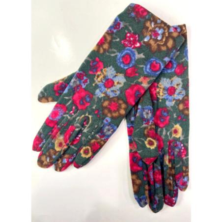 Gants polaire Ixli Verdi Fleuris