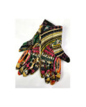 Gants polaire Ixli Katacha vert roses