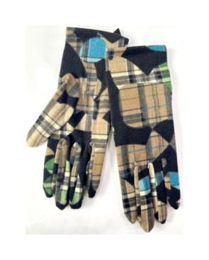 Gants-Ixli-polaire-tartan-Aberdeen-taupe