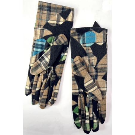 Gants Ixli Polaire Tartan Aberdeen Taupe