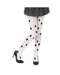 collant blancs opaque pois Sakura Noir