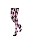 Collant Arlequin Bicolore Rose Poudre Voilà