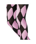 Collant Arlequin Bicolore Rose Poudre Voilà
