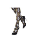 Mi Bas Losange tendance Argyle brun Kaki