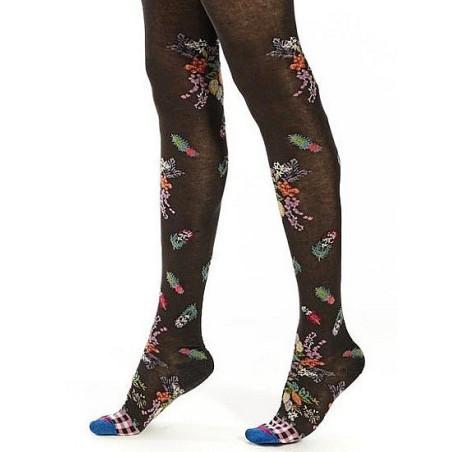 Collant Hiver Fil de Joie Plumes Mangroove Brun